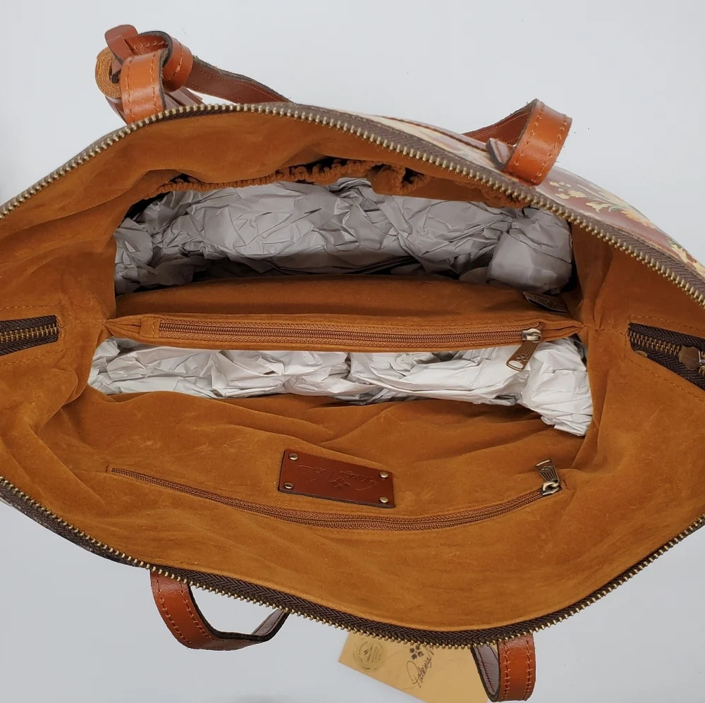 🔥Gorgeous Leather Patricia Nash Rochelle Satchel Shoulder Bag